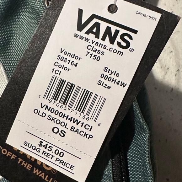 NWT VANS, unisex, Old Skool Backpack in green, New, flawless - Picture 9 of 14